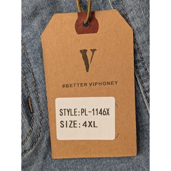 VIP Honey Cargo Jeans Womens 4XL Blue Comfort Stretch Tech Denim High Rise - Picture 7 of 15